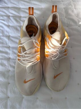 Nike Women's Athletic Shoes White with Orange Accents